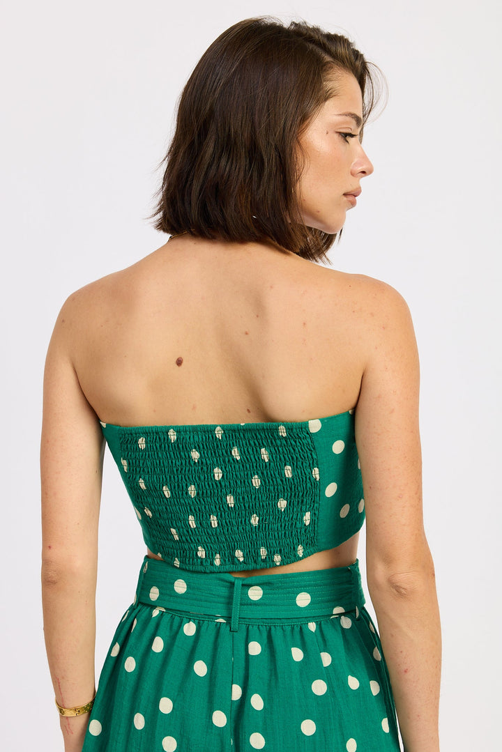 Green Selkie Crop Top