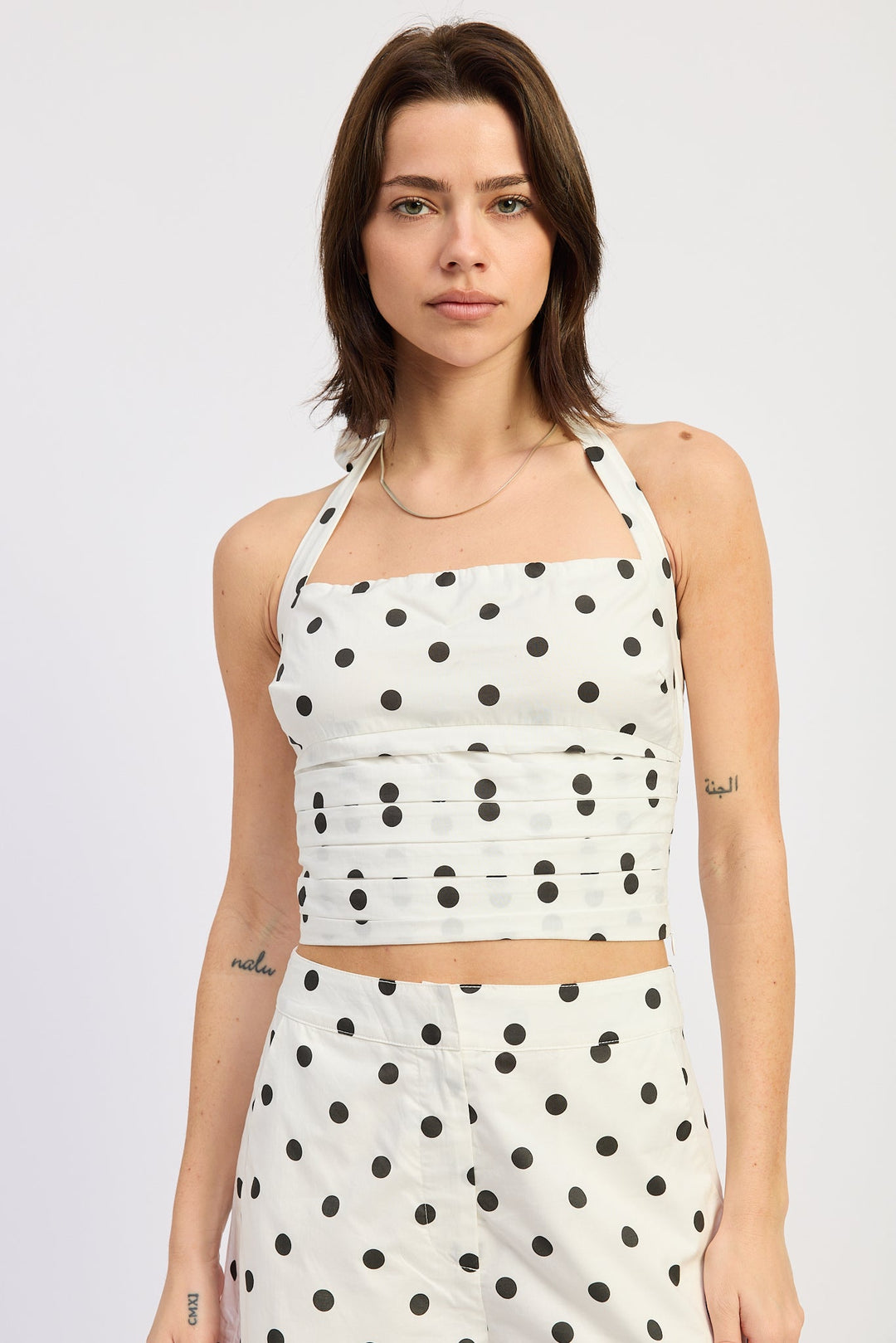 Off White Black Polka Dot Lola Top