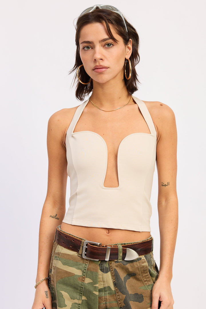 Beige Haven Top
