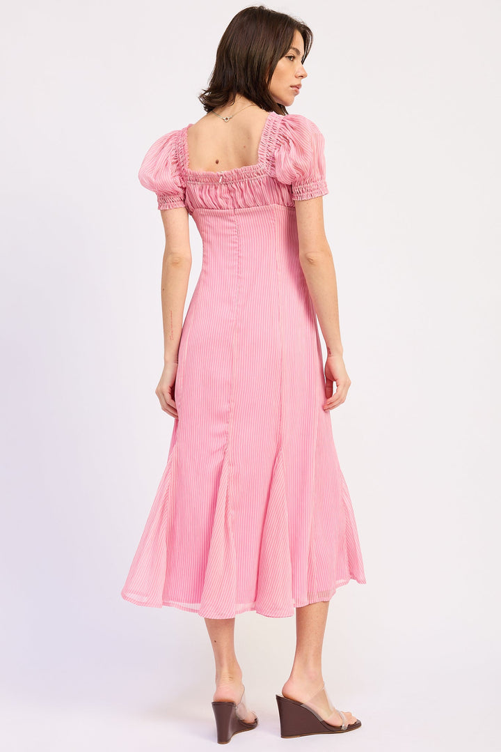 Pink Bellis Midi Dress