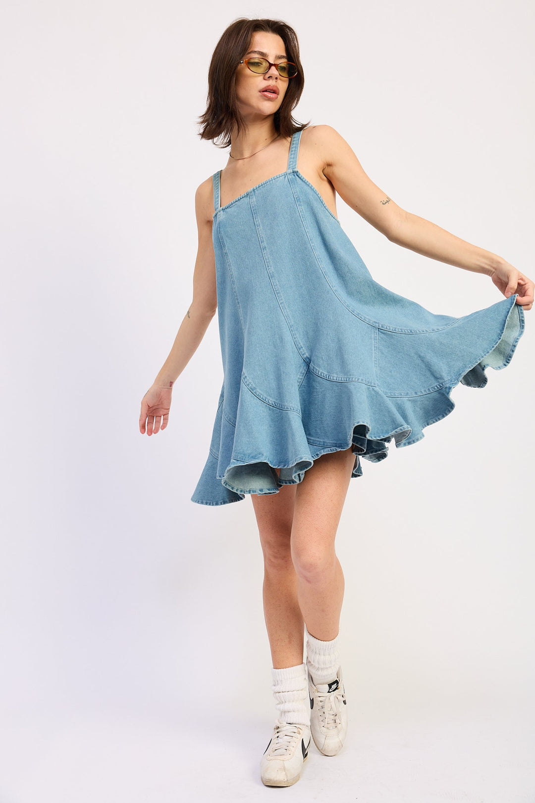 Light Denim Laurel Overall Dress