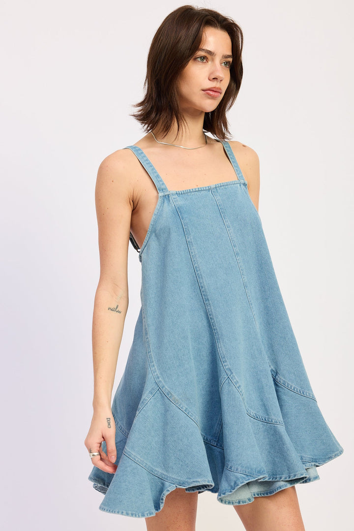 Light Denim Laurel Overall Dress