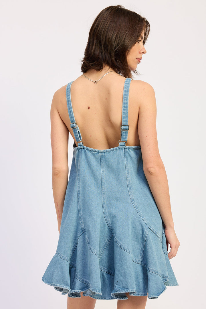 Light Denim Laurel Overall Dress