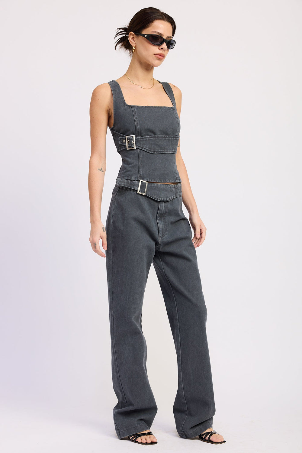 Washed Denim Celandine Top