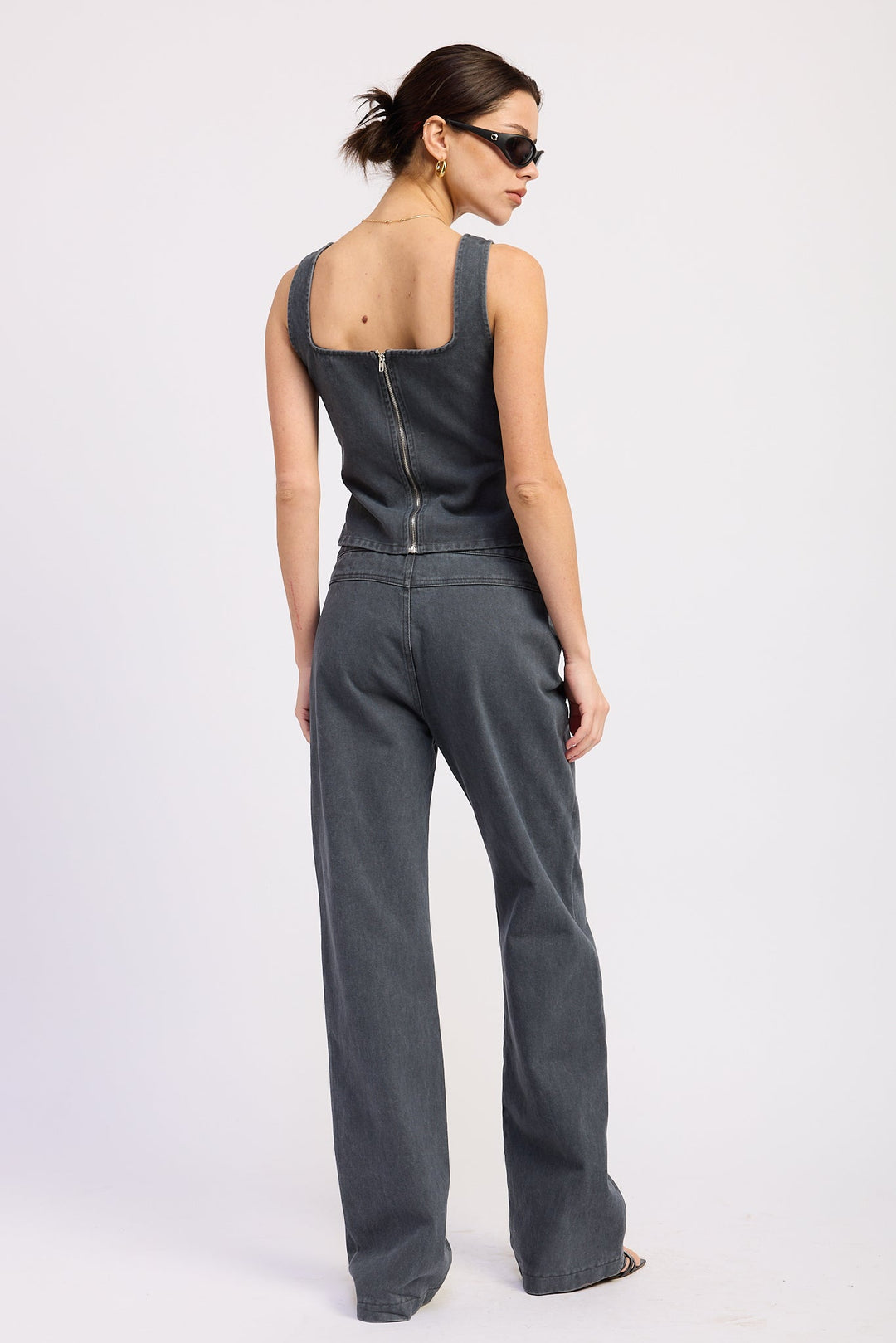 Washed Denim Celandine Top
