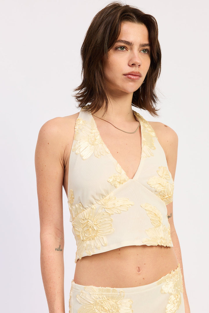 Ivory Milena Halter Top