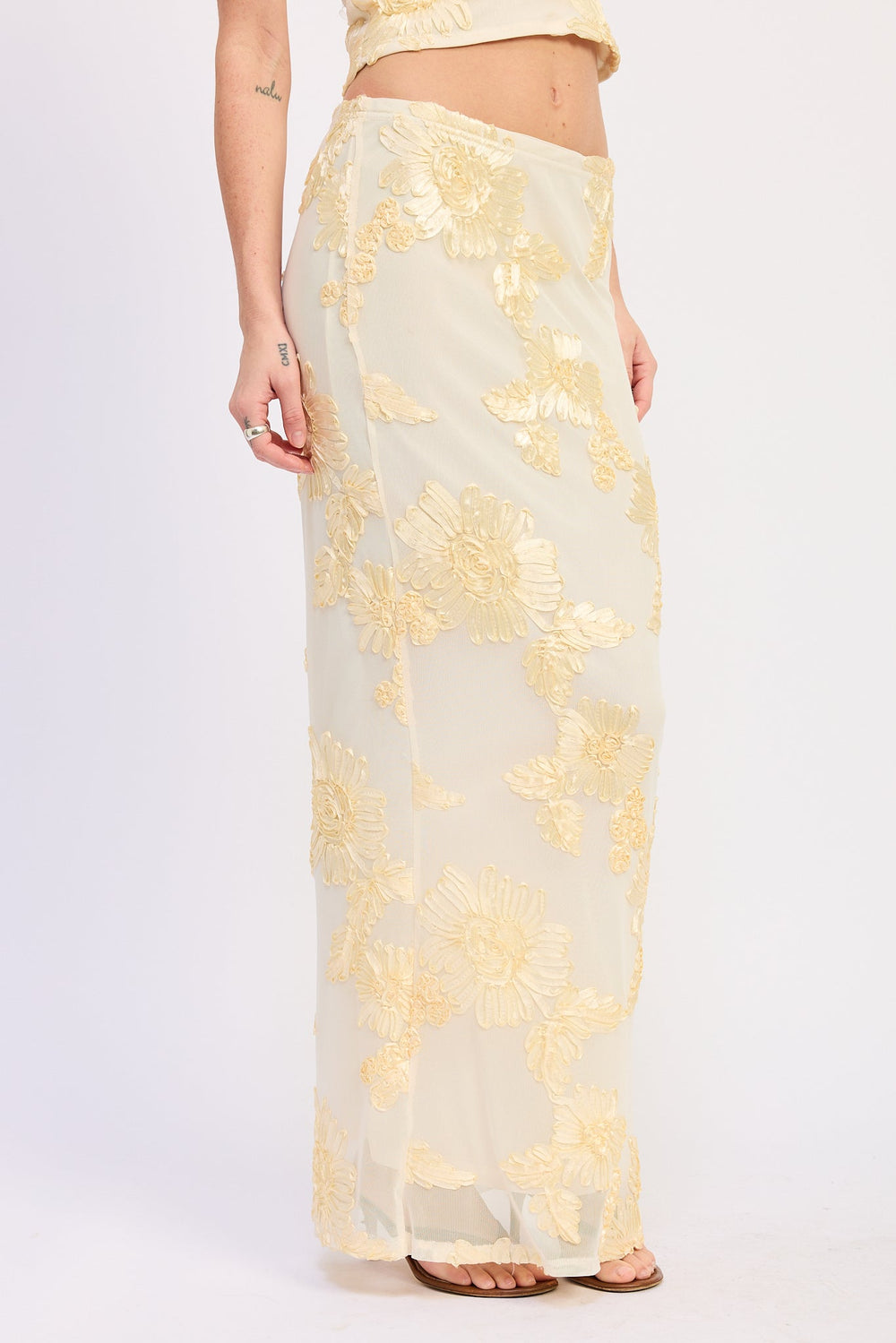 Ivory Milena Maxi Skirt
