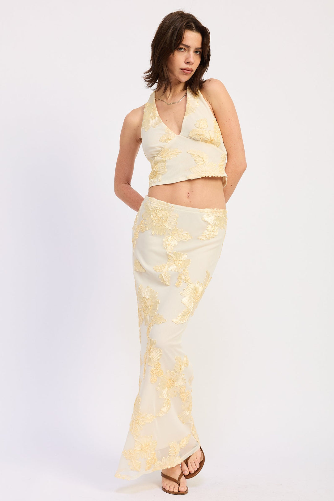 Ivory Milena Maxi Skirt