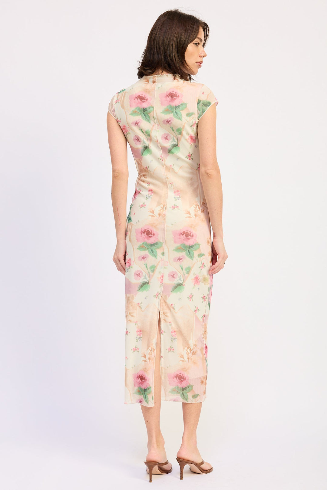 Ivory Rose Pink Julie Midi Dress