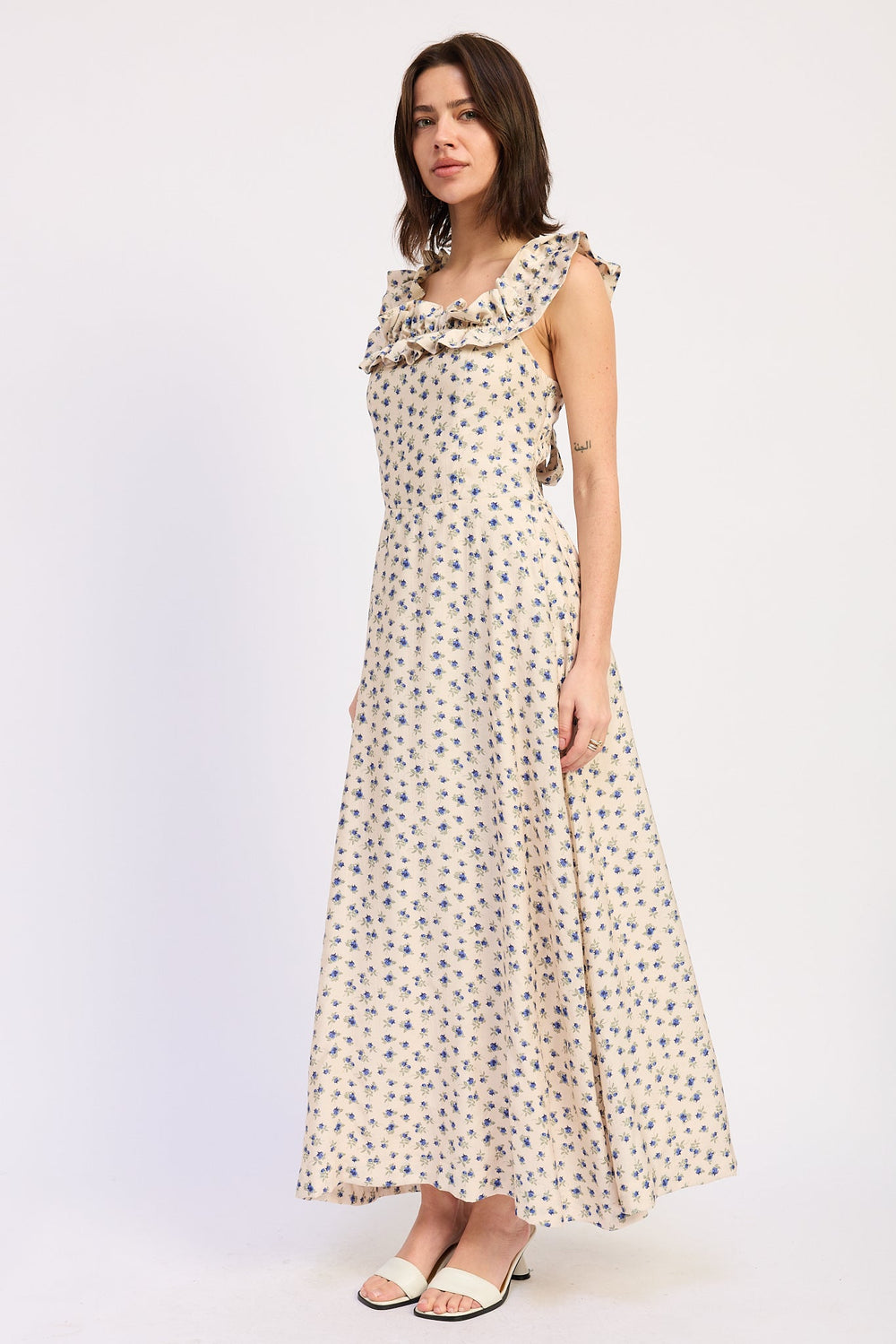 Blue Multi Kinsley Midi Dress