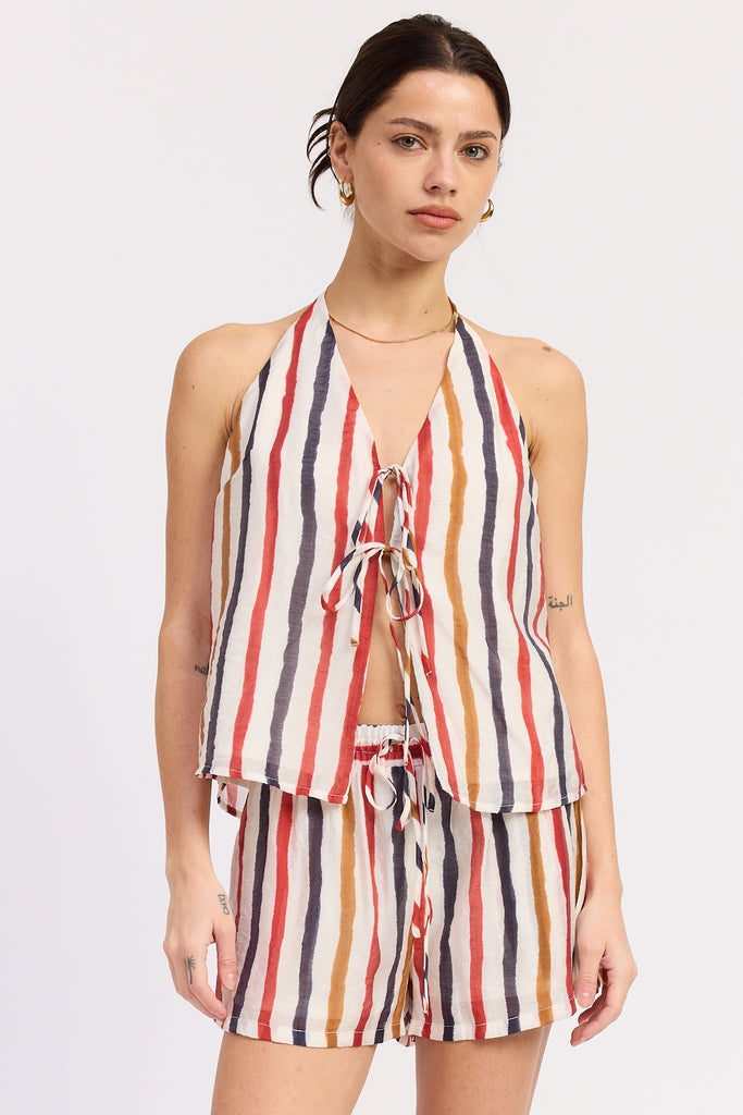 S Vale Tie Top
