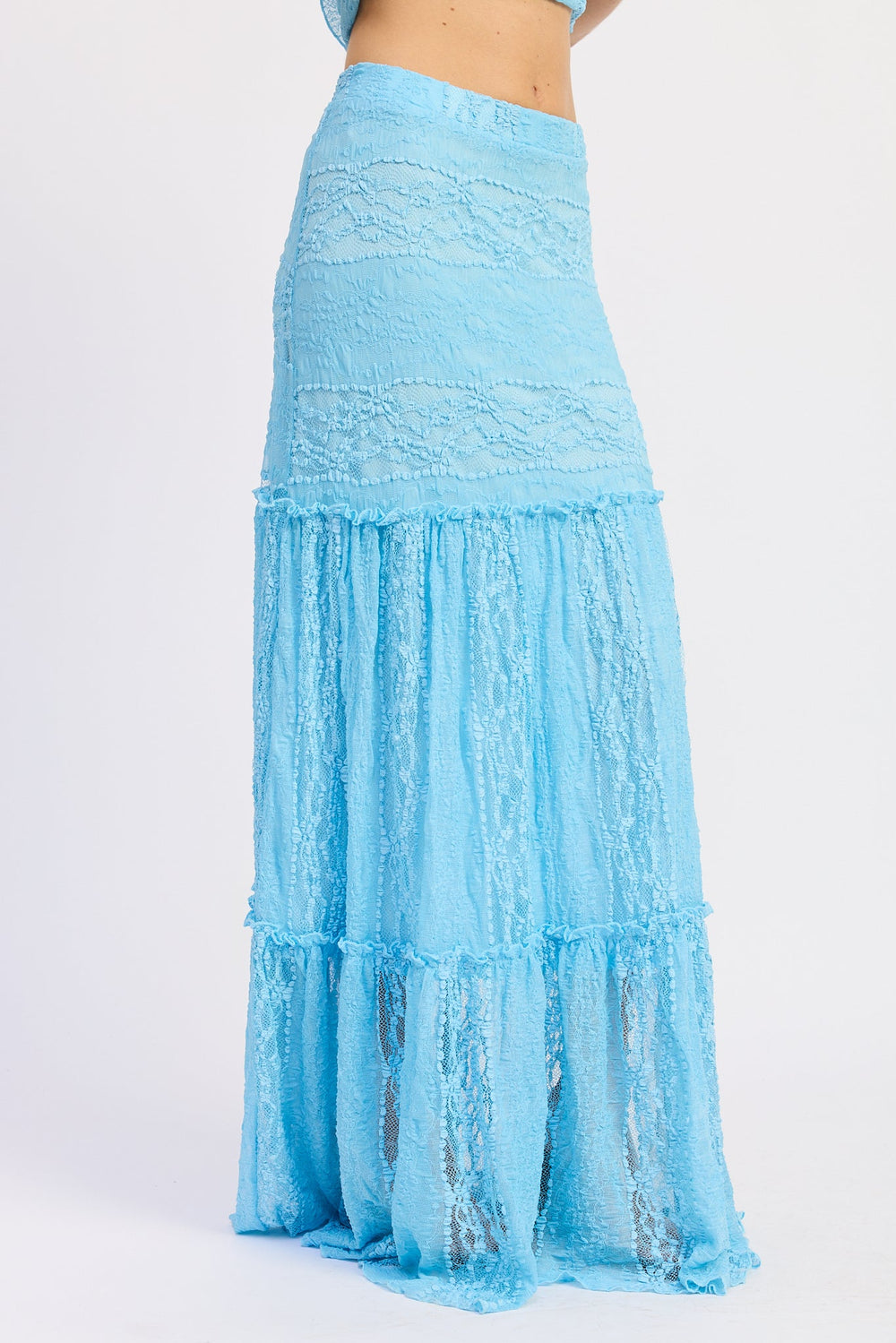 Baby Blue Zara Maxi Skirt