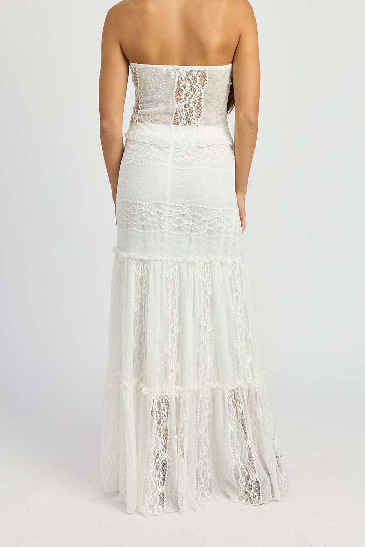 Ivory Zara Maxi Skirt