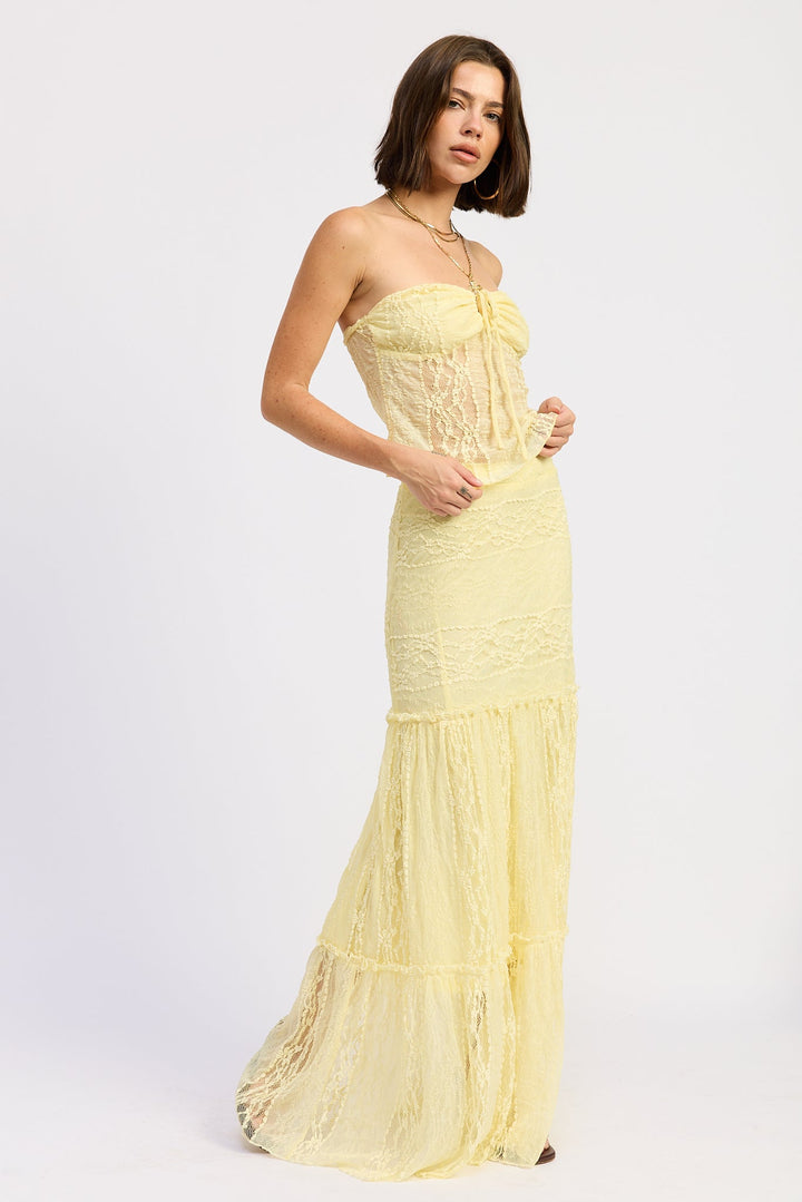 Yellow Zara Maxi Skirt