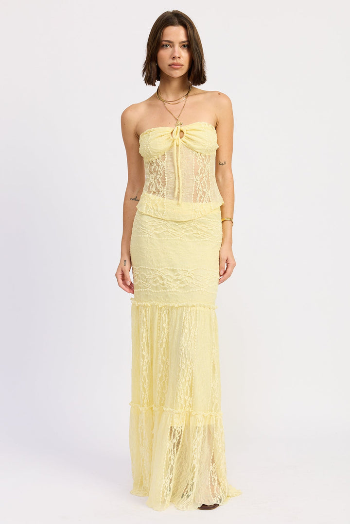Baby Blue Zara Maxi Skirt