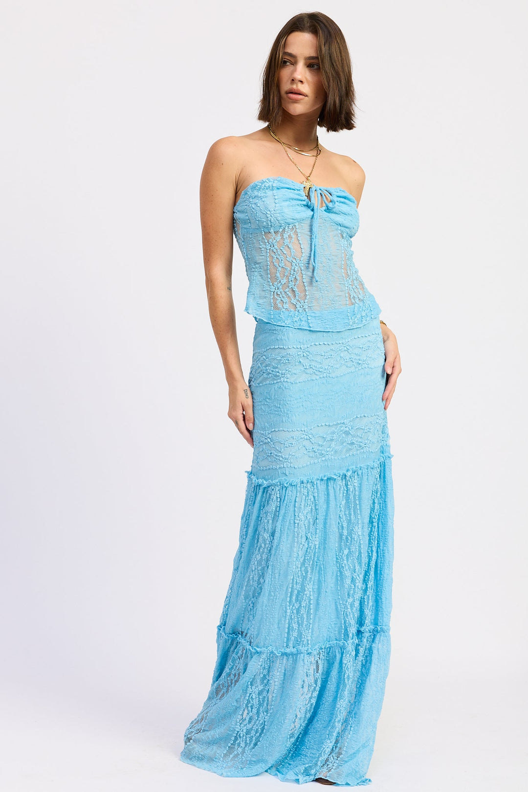 Baby Blue Zara Tube Top