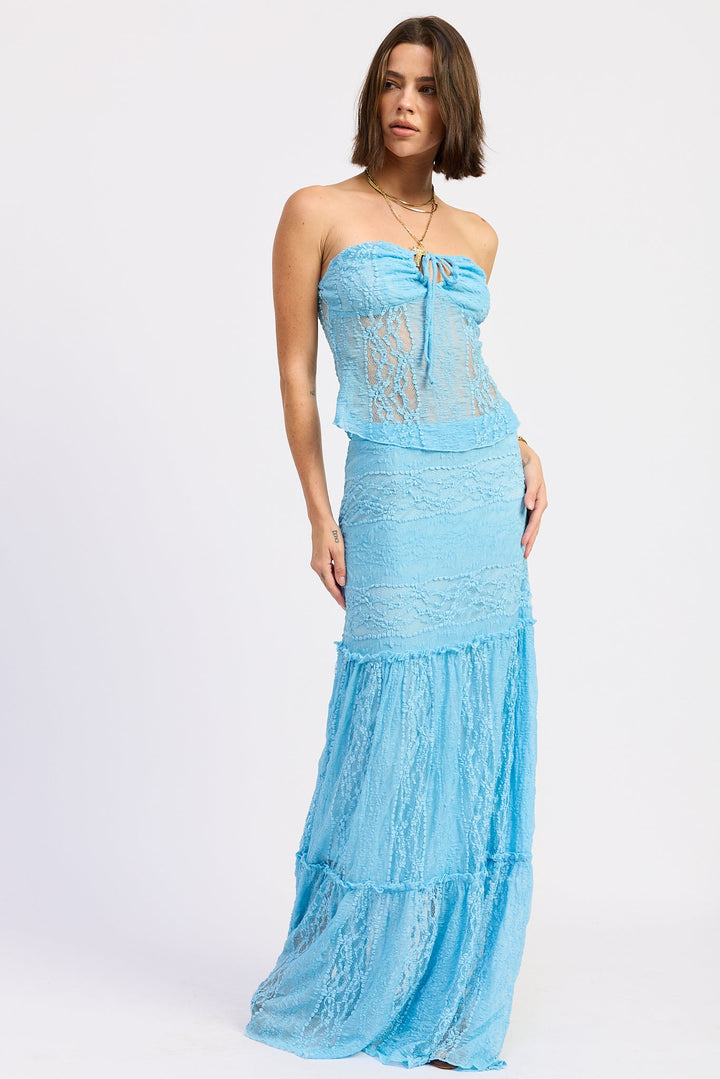 Baby Blue Zara Tube Top