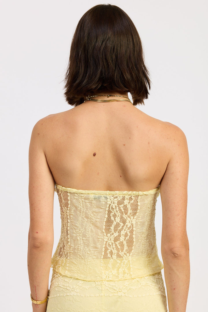 Yellow Zara Tube Top