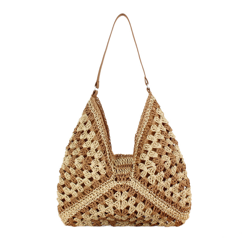 Dahlia Woven Straw Shoulder Bag 1