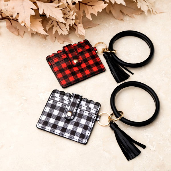 Buffalo Key Ring Id Wallet Bracelet
