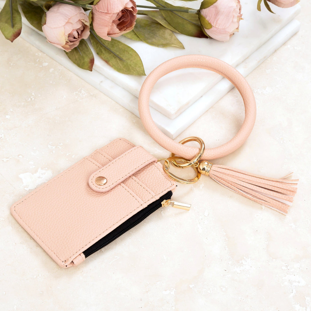 Key Ring Id Wallet Zip Bracelet