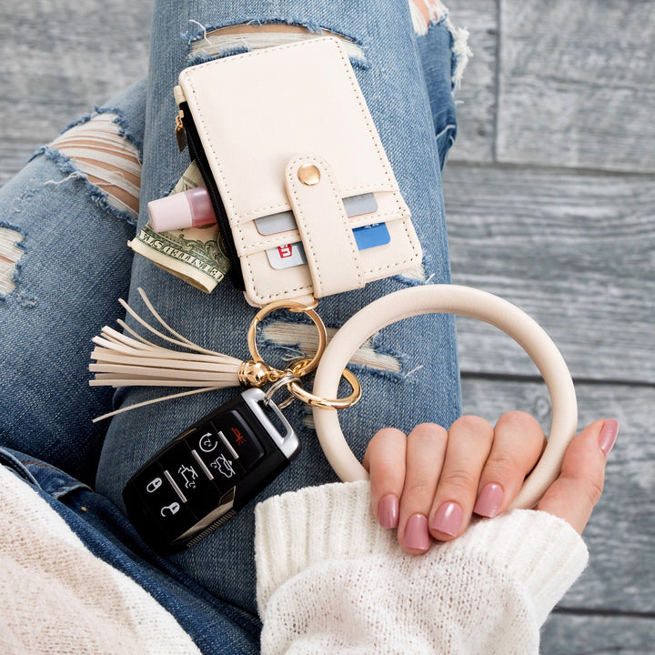 Cactus Key Ring Id Wallet Zip Bracelet