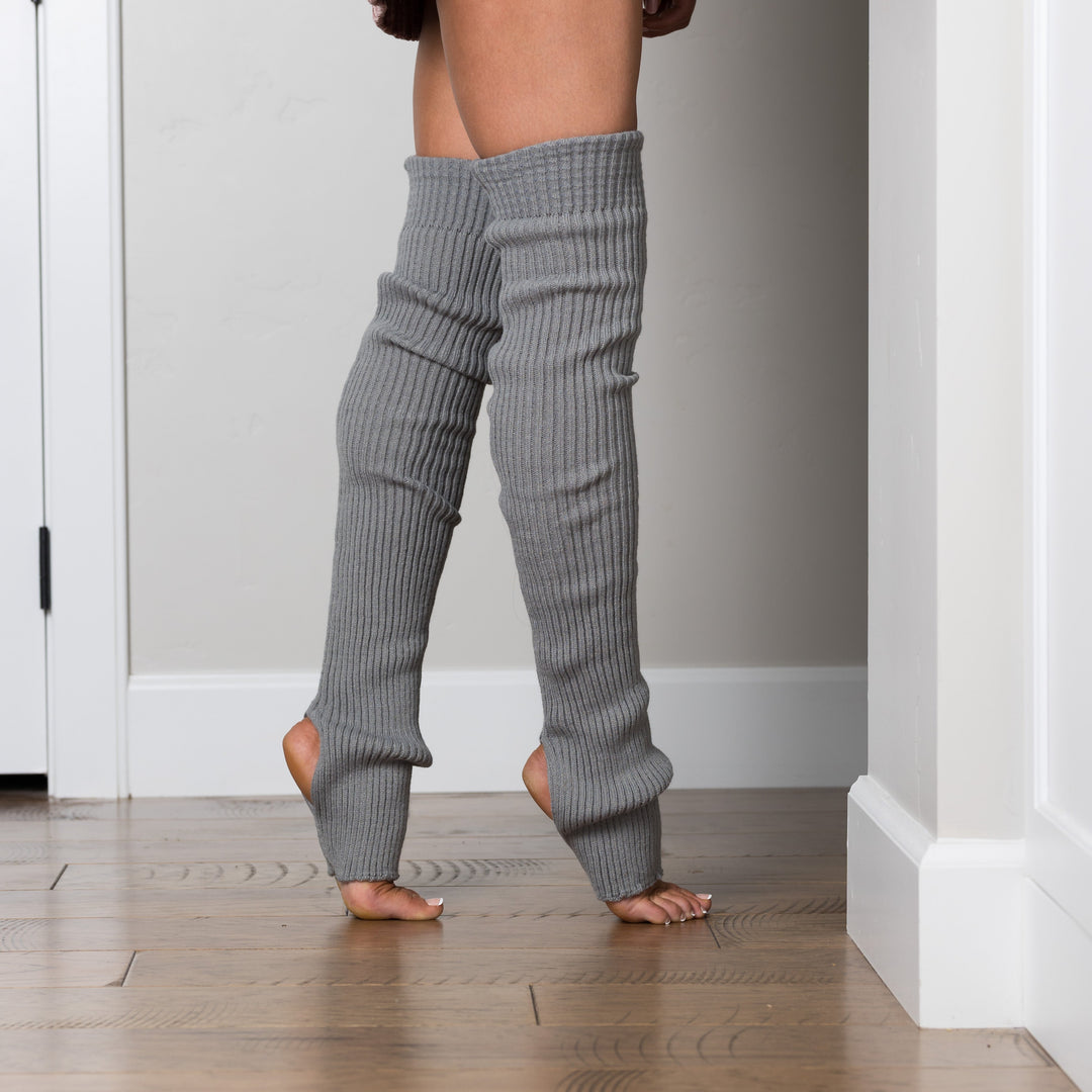 Ivory Long Stirrup Leg Warmer 1