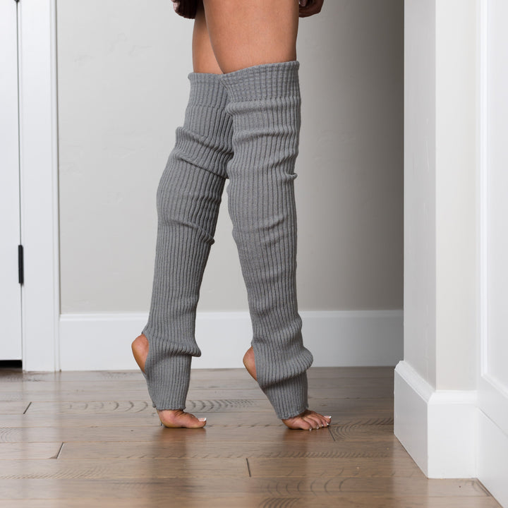 Ivory Long Stirrup Leg Warmer 1
