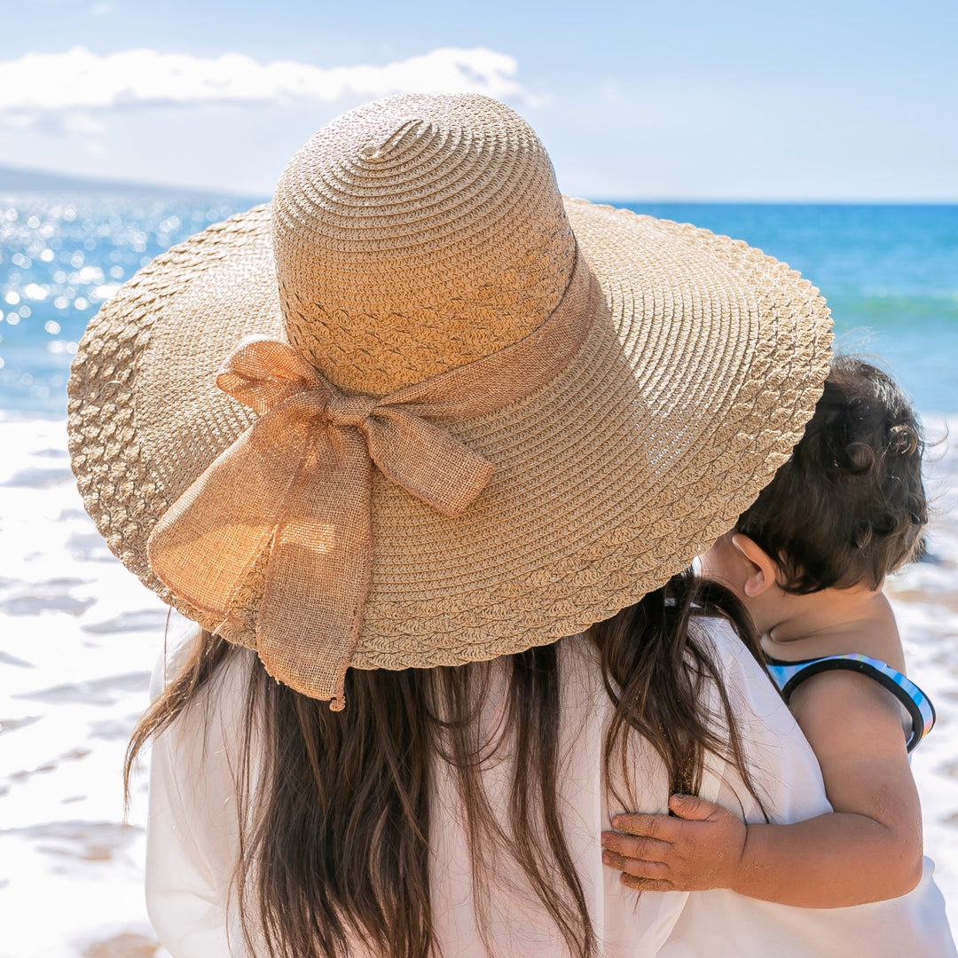 Navy Scallop Edge Sunhat