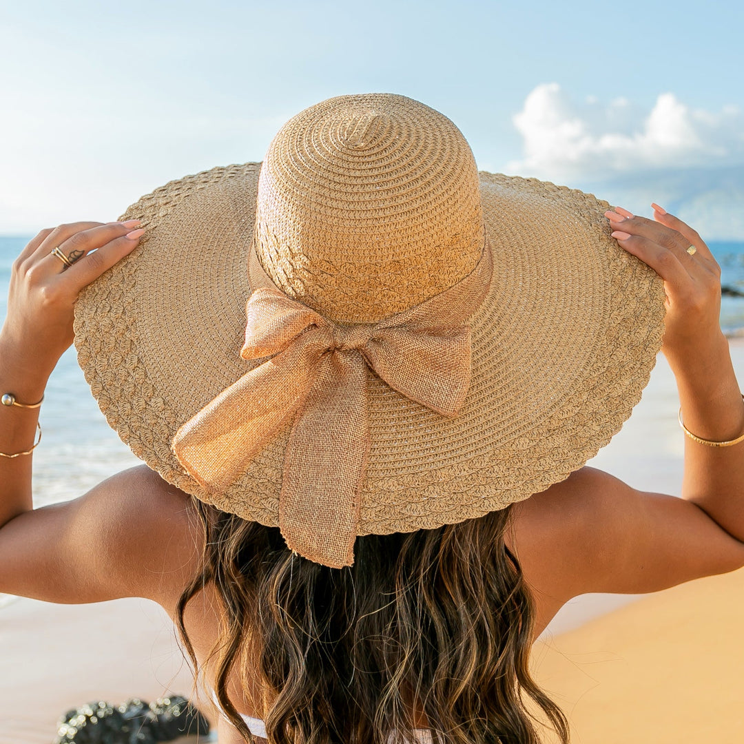 Cream Scallop Edge Sunhat