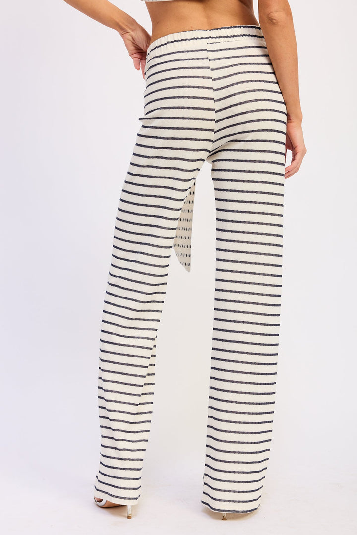 Ivory Stripe Stria Striped Pants
