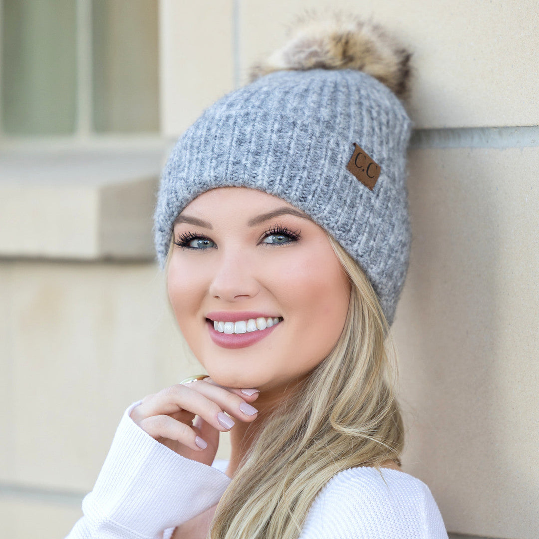 Iris Multi C C® Cozy Marled Pom Beanie
