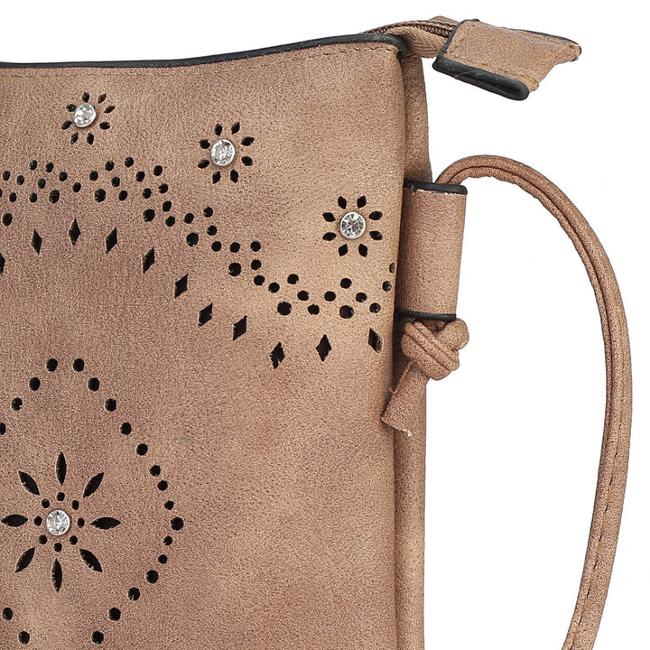 Navy MKF Collection By Mia K Arlett Crossbody Bag
