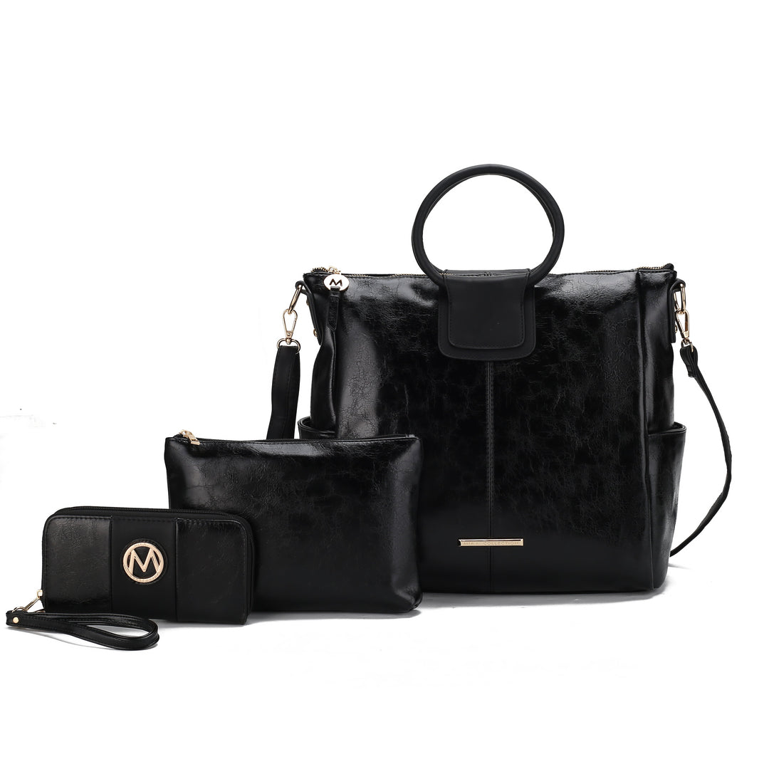 Navy MKF Collection By Mia K Zori Tote And Set