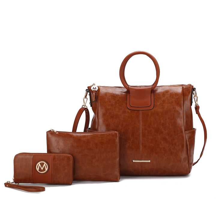 Pink MKF Collection By Mia K Zori Tote And Set