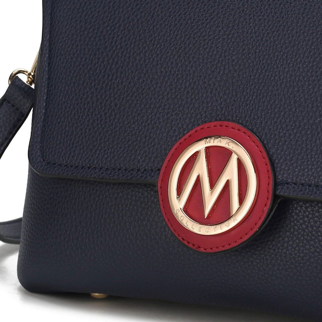 Denim Blue MKF Collection By Mia K Johanna Multi Compartment Crossbody Bag