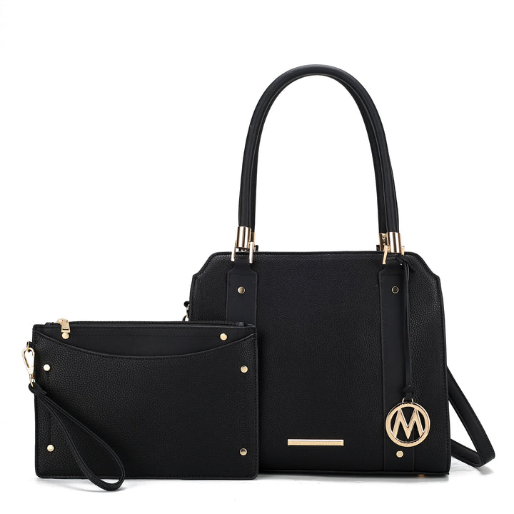 Pewter MKF Collection By Mia K Norah Shoulder Bag And Set