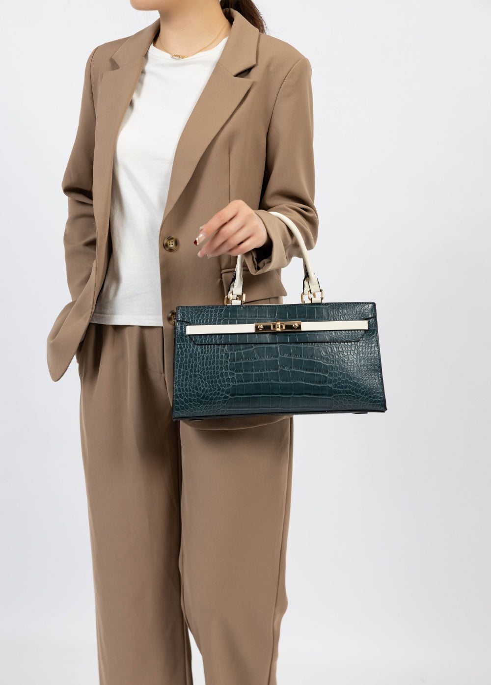 Cognac Brown MKF Collection By Mia K Colby Satchel Bag