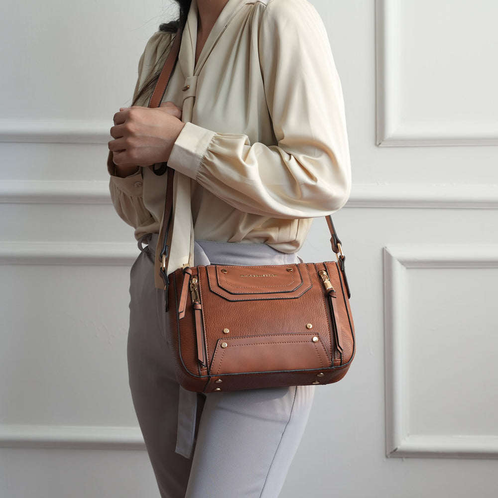 Brown MKF Collection By Mia K Noemi Shoulder Bag