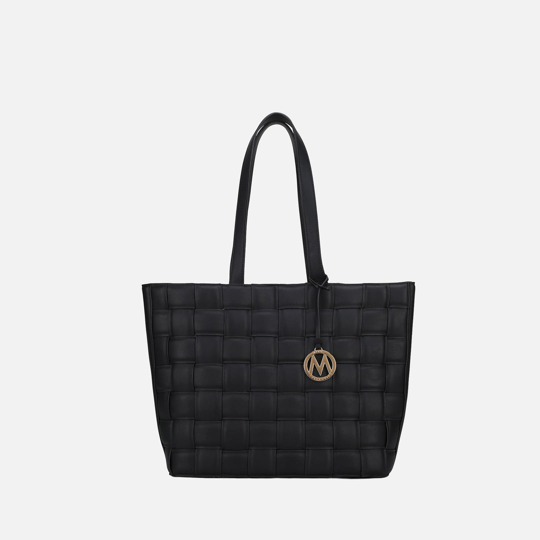 Red MKF Collection By Mia K Rowan Woven Tote Bag