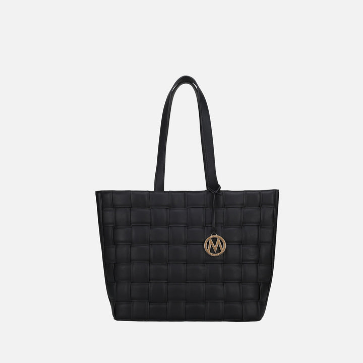 Red MKF Collection By Mia K Rowan Woven Tote Bag