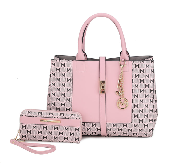 Red MKF Collection By Mia K Yuliana Iii Shoulder Bag And Wallet Set