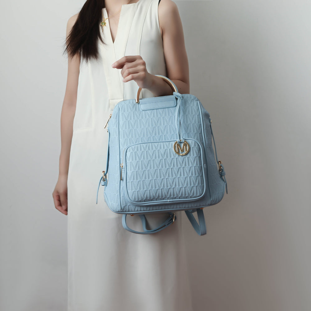 Black MKF Collection By Mia K Torra Signature Backpack