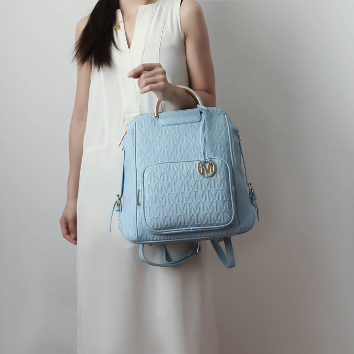 Black MKF Collection By Mia K Torra Signature Backpack