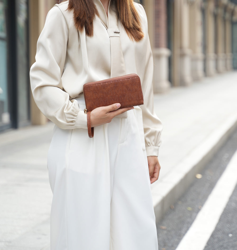 Chocolate MKF Collection By Mia K Lisbette Signature Wallet