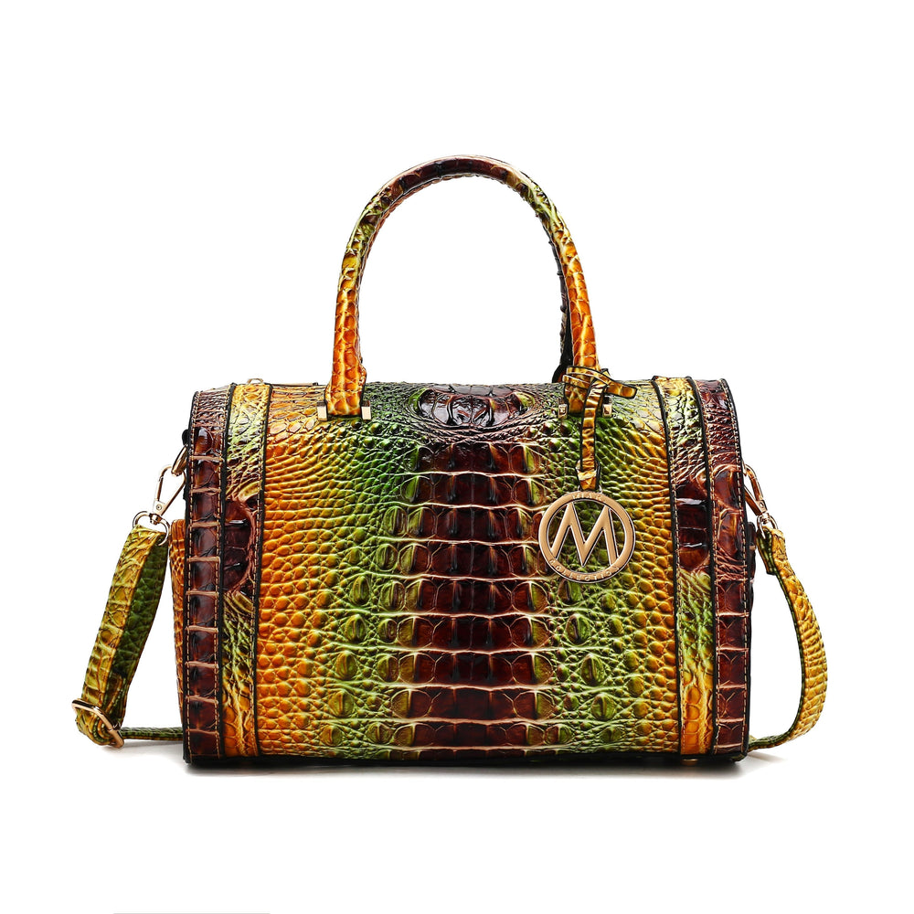 Croc Coral MKF Collection By Mia K Eleanor Gradient Croc Shoulder Bag