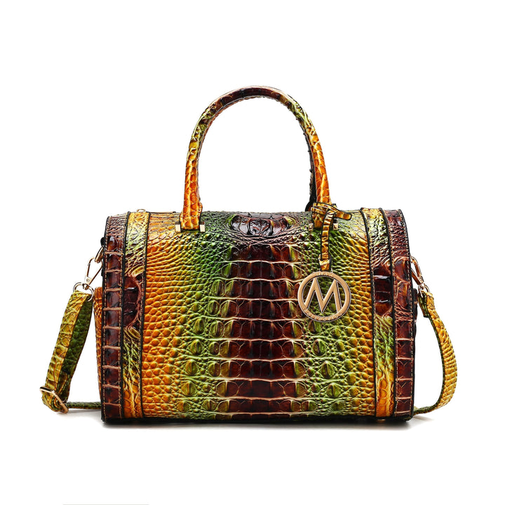 Croc Coral MKF Collection By Mia K Eleanor Gradient Croc Shoulder Bag