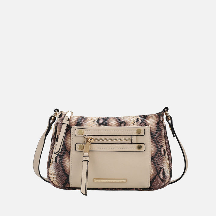 Snake Denim MKF Collection By Mia K Essie Embossed Crossbody Bag