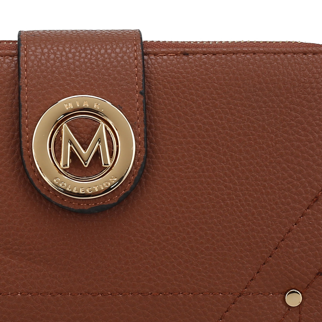 Cognac Brown MKF Collection By Mia K Sage Phone Crossbody Bag