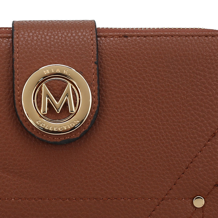Cognac Brown MKF Collection By Mia K Sage Phone Crossbody Bag